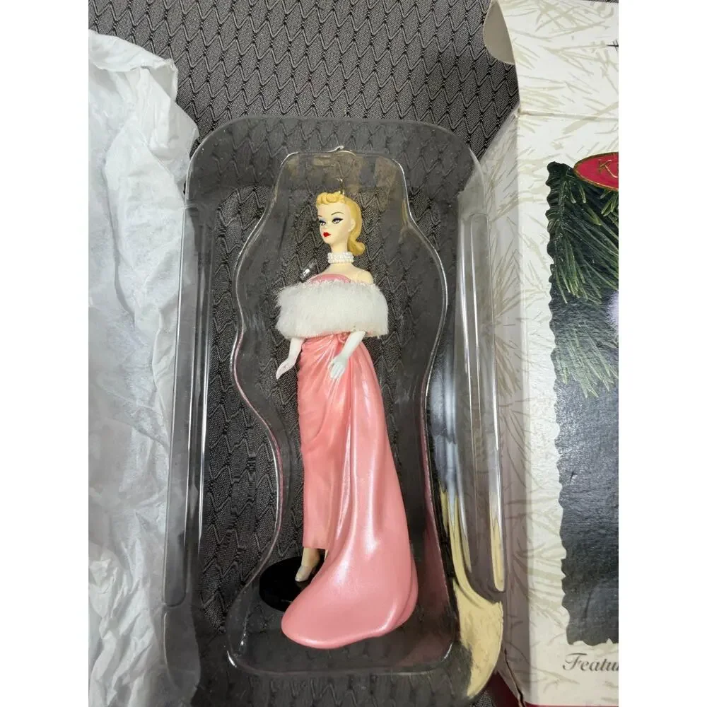 Vintage Hallmark 1996 Enchanted Evening Barbie Doll (Pink Gown) Ornament NEW